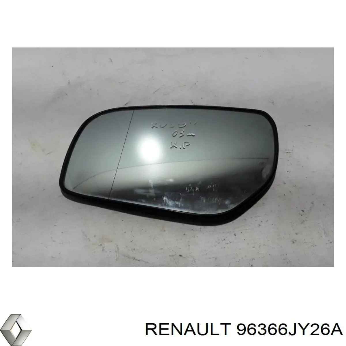 96366JY26A Renault (RVI) зеркальный элемент зеркала заднего вида правого