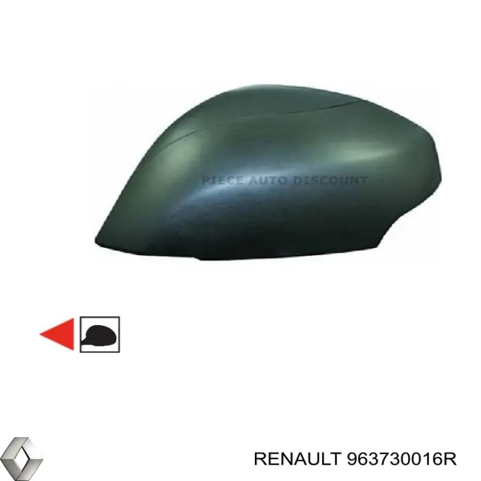 Накладка левого бокового зеркала Renault (RVI) 963730016R цена, от 14.69 USD