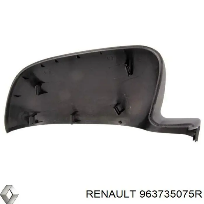 963735075R Renault (RVI) placa sobreposta (tampa do espelho de retrovisão esquerdo)