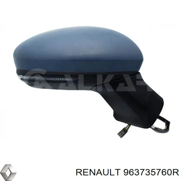Зеркало заднего вида, левое Renault (RVI) 963735760R цена, от 20.16 USD