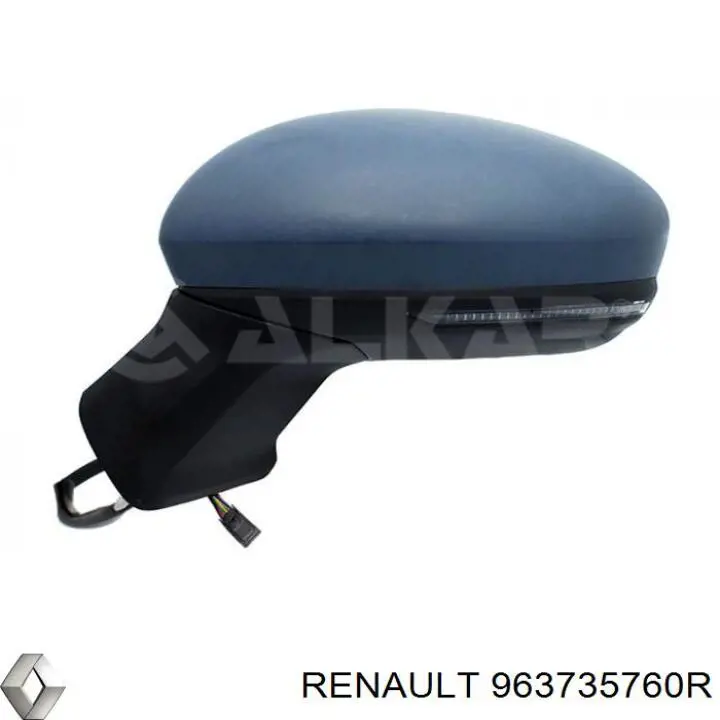 Левое боковое зеркало 963735760R Renault (RVI)