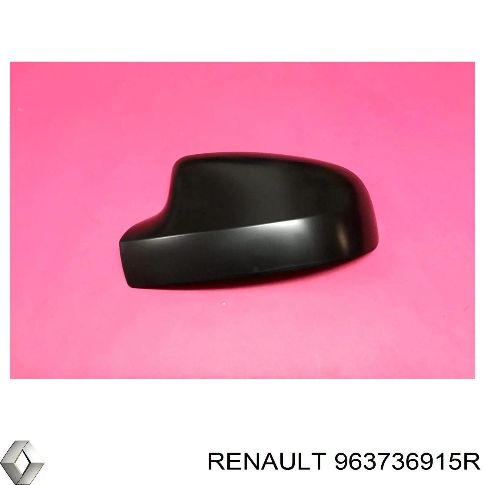 963736915R Renault (RVI) placa sobreposta (tampa do espelho de retrovisão esquerdo)
