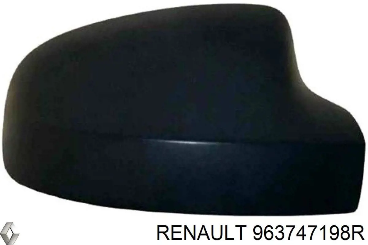 963747198R Renault (RVI) placa sobreposta (tampa do espelho de retrovisão direito)