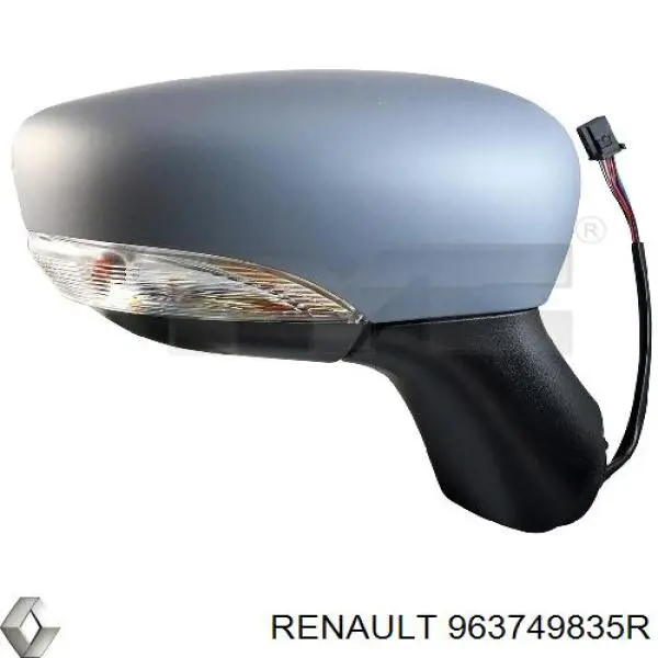 Купить 963749835R Renault (RVI) Накладка/крышка зеркала заднего вида, правая