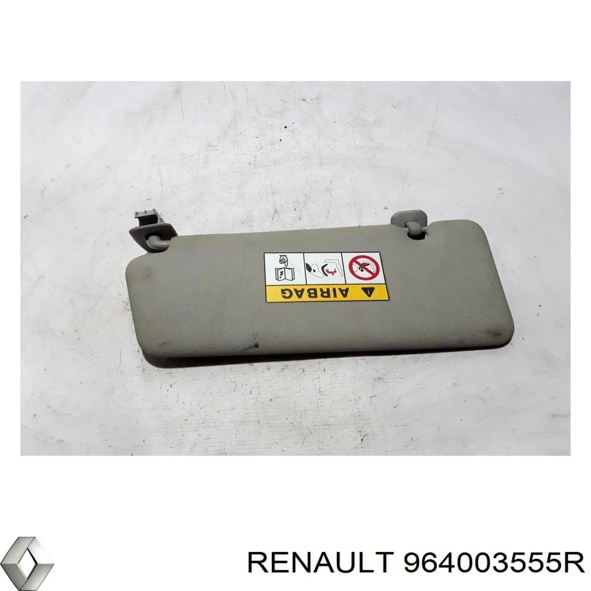 Козырек солнцезащитный автомобиля Renault (RVI) 964003555R цена, от 10.71 USD