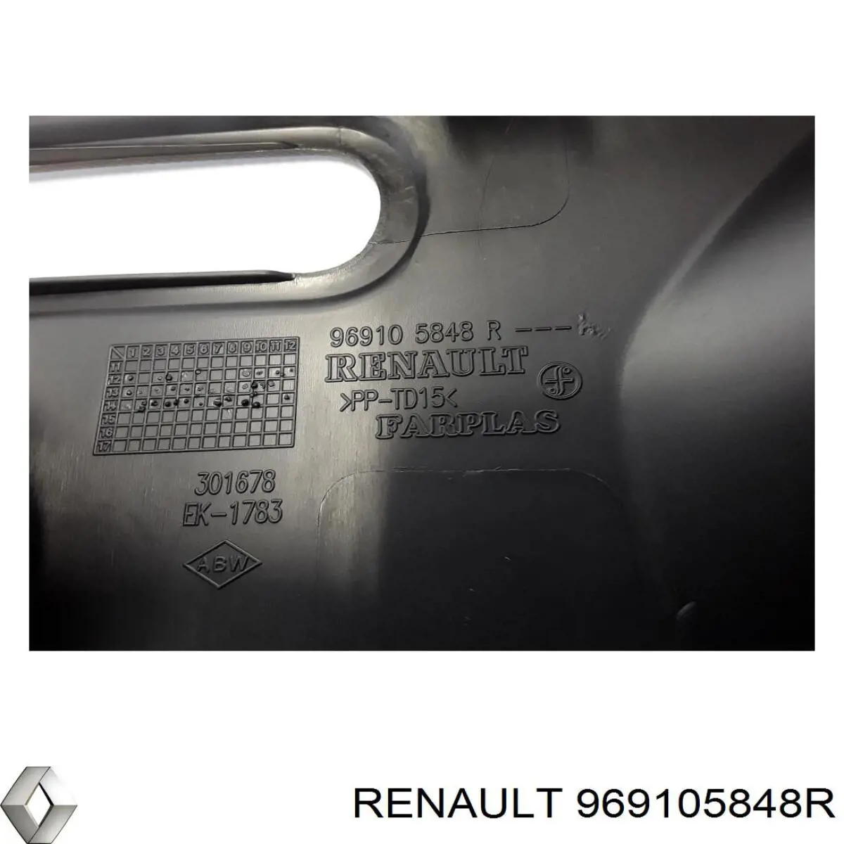 969105848R Renault (RVI) Консоль центральная панели управления
