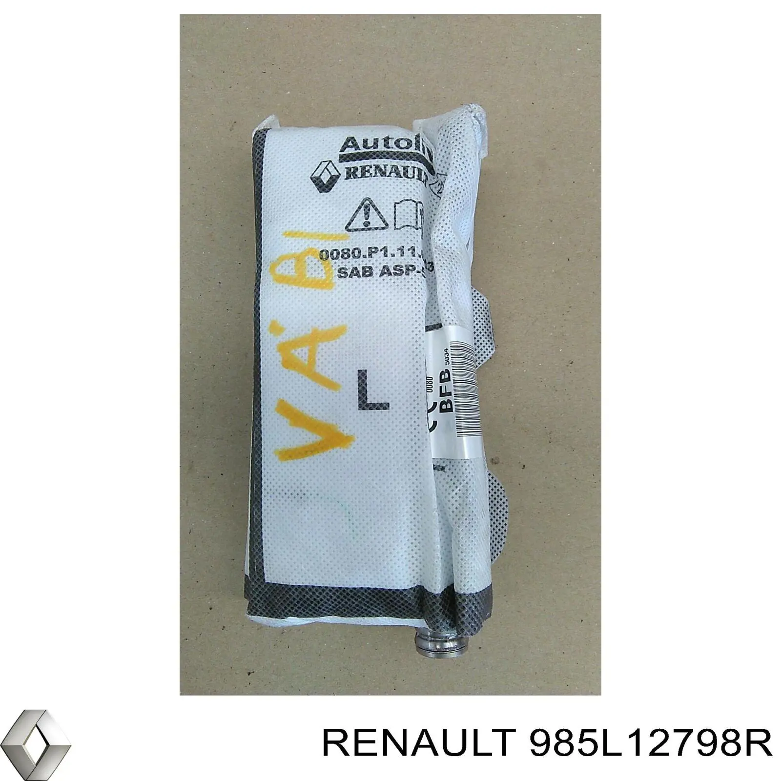 985L12798R Renault (RVI) Подушка безопасности AIRBAG спинки сиденья, левого