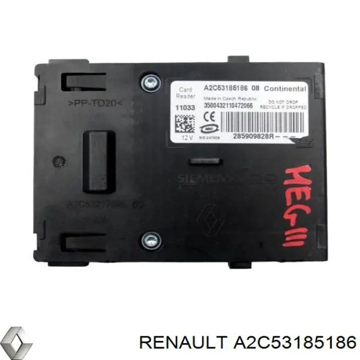 Купить A2C53185186 Renault (RVI) Замок зажигания