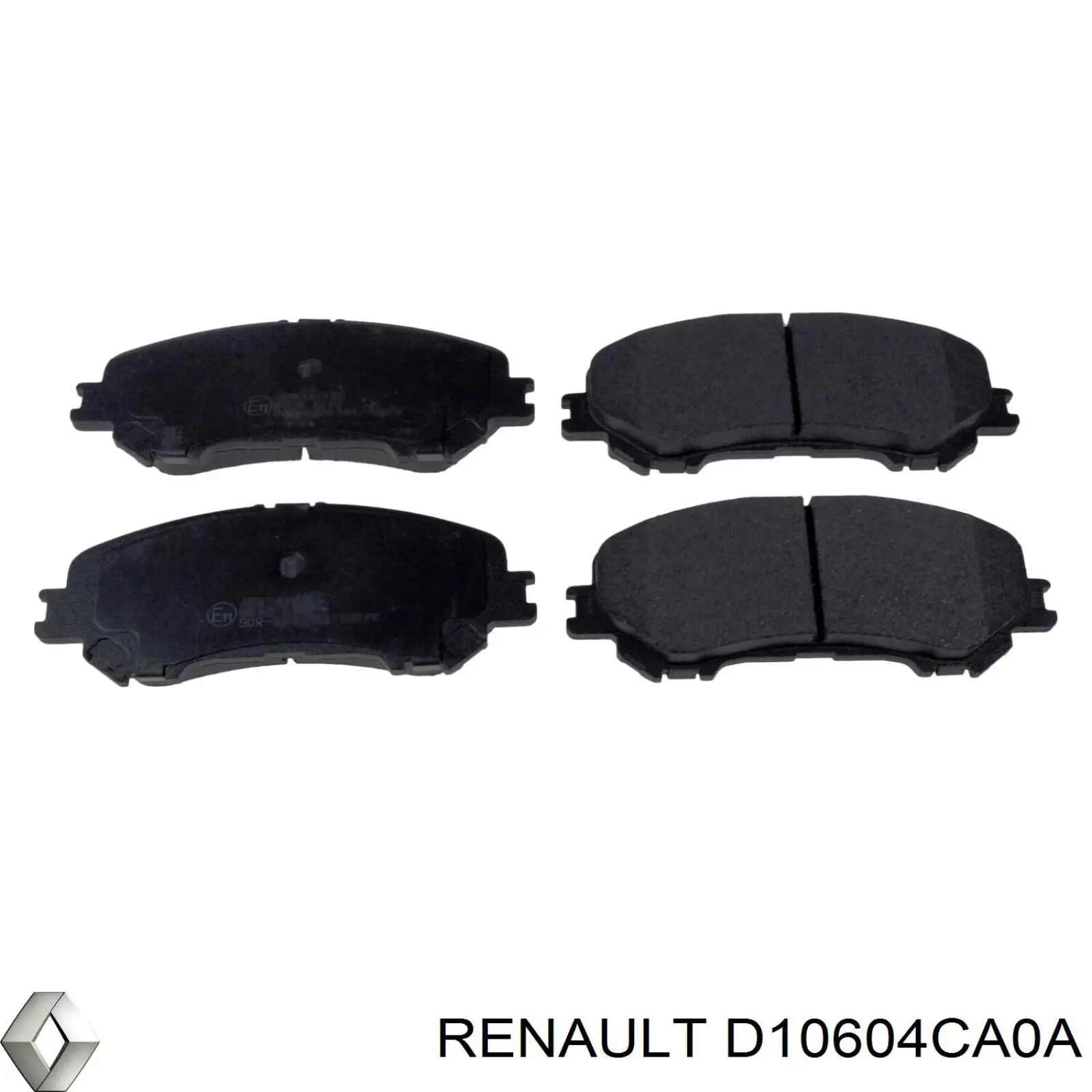 Передние тормозные колодки D10604CA0A Renault (RVI)