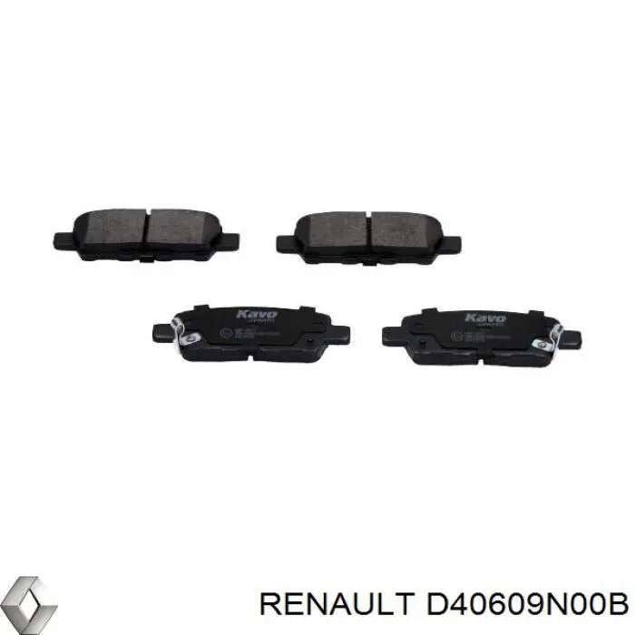 Задние тормозные колодки D40609N00B Renault (RVI)