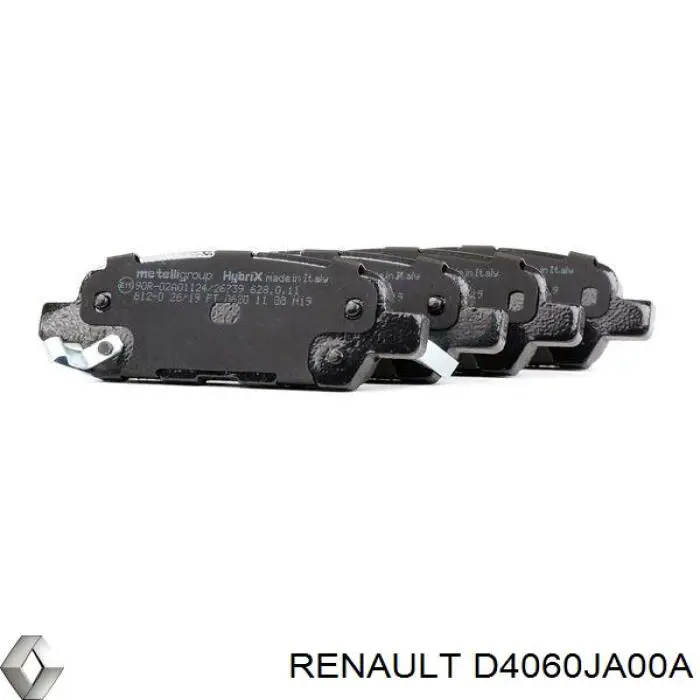 Задние тормозные колодки D4060JA00A Renault (RVI)