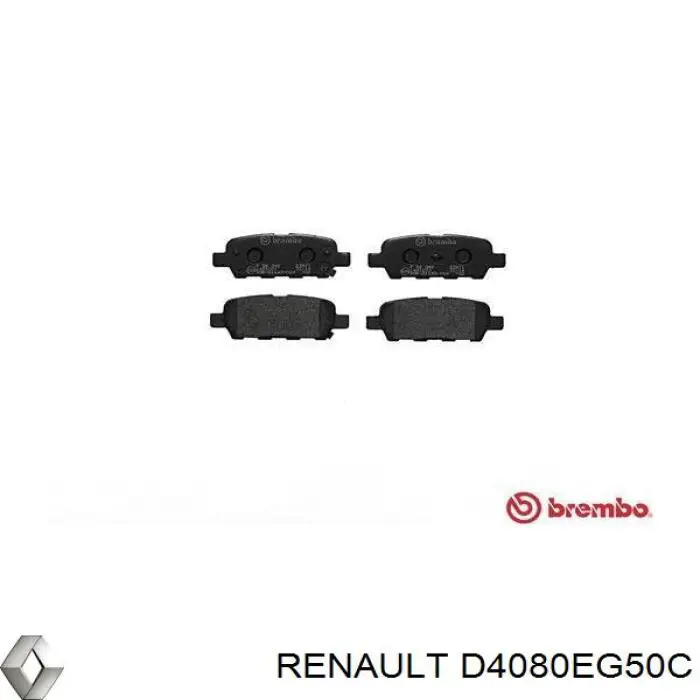 D4080EG50C Renault (RVI) Пластина противоскрипная крепления тормозной колодки задней