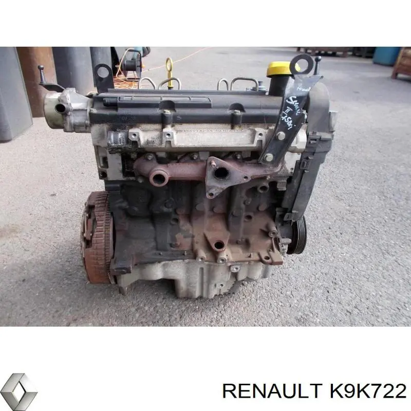 K9K722 Renault (RVI) motor montado