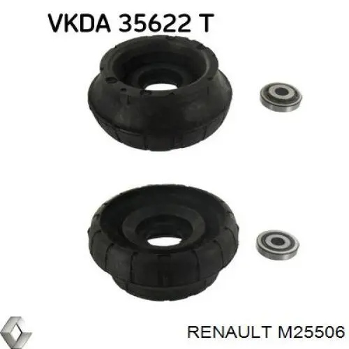 Подшипник опорный амортизатора, переднего Renault (RVI) M25506 цена, от 11.01 USD