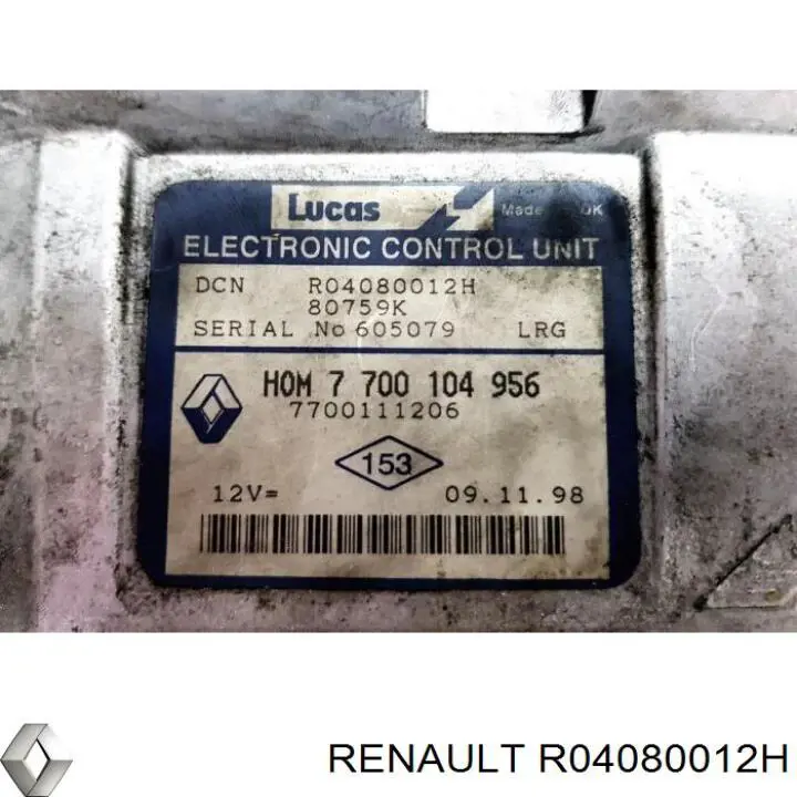 Купить R04080012H Renault (RVI) Электронный блок управления двигателем