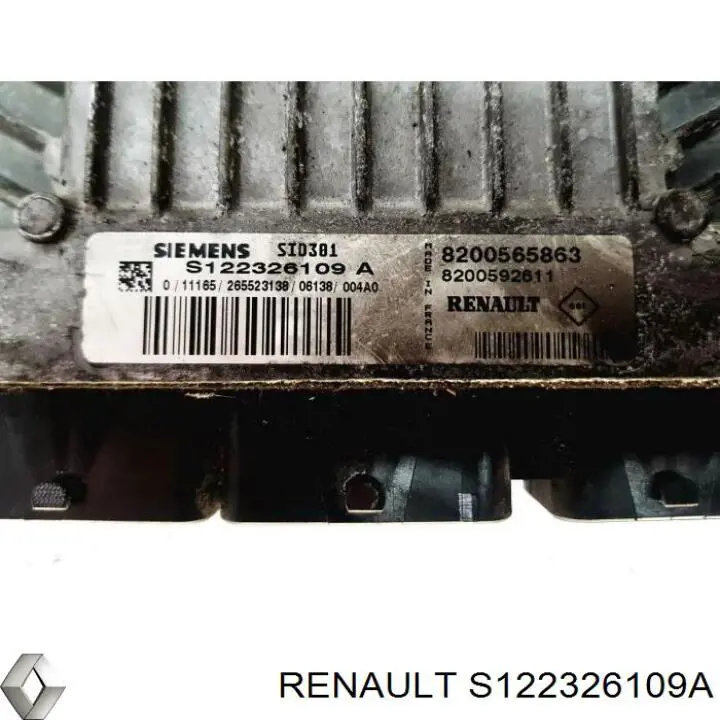 Купить S122326109A Renault (RVI) Электронный блок управления двигателем