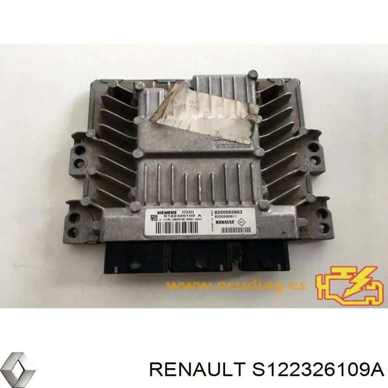 Блок управления двигателем S122326109A Renault (RVI)