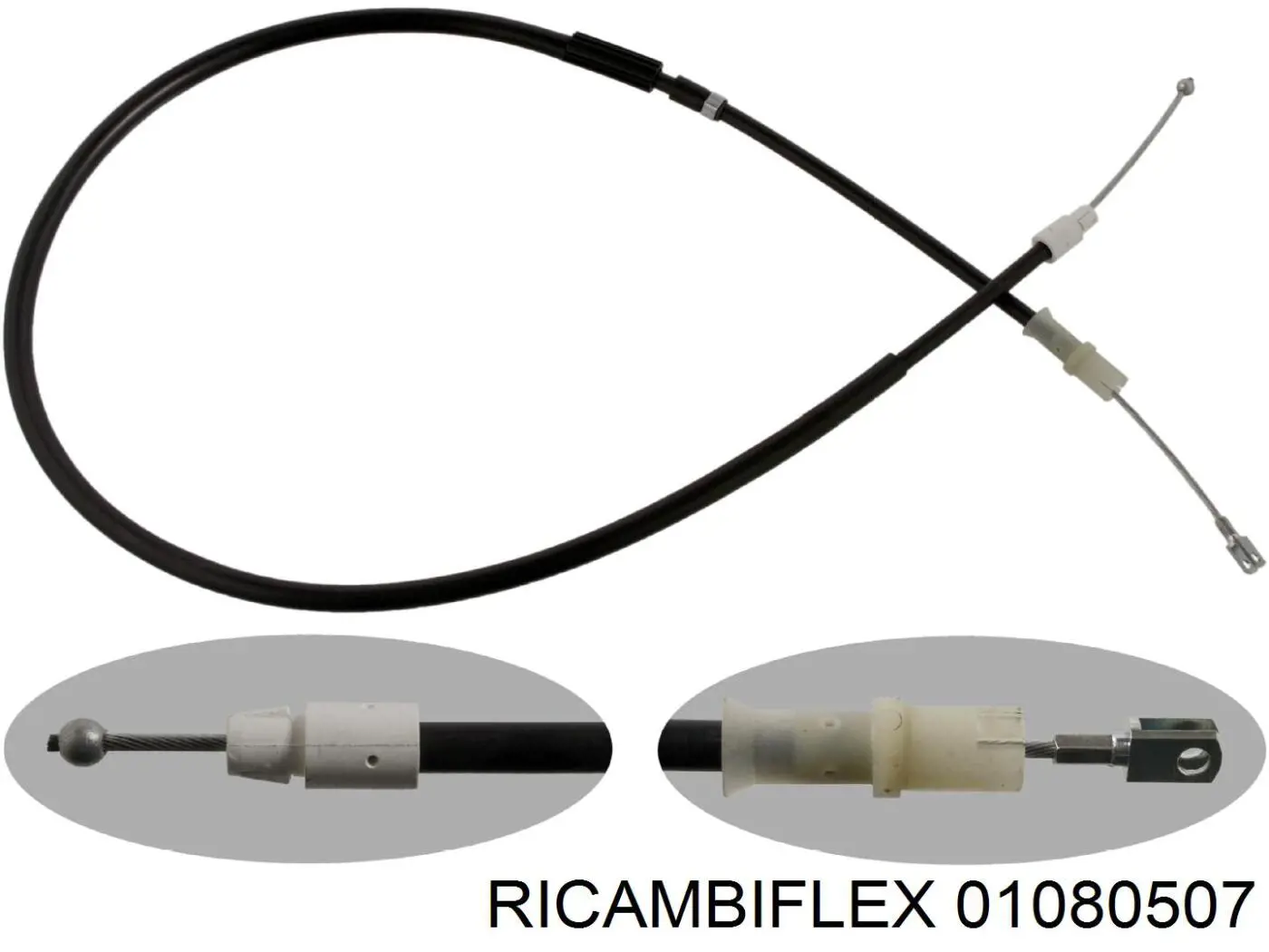 Задний трос ручника 01080507 Ricambiflex