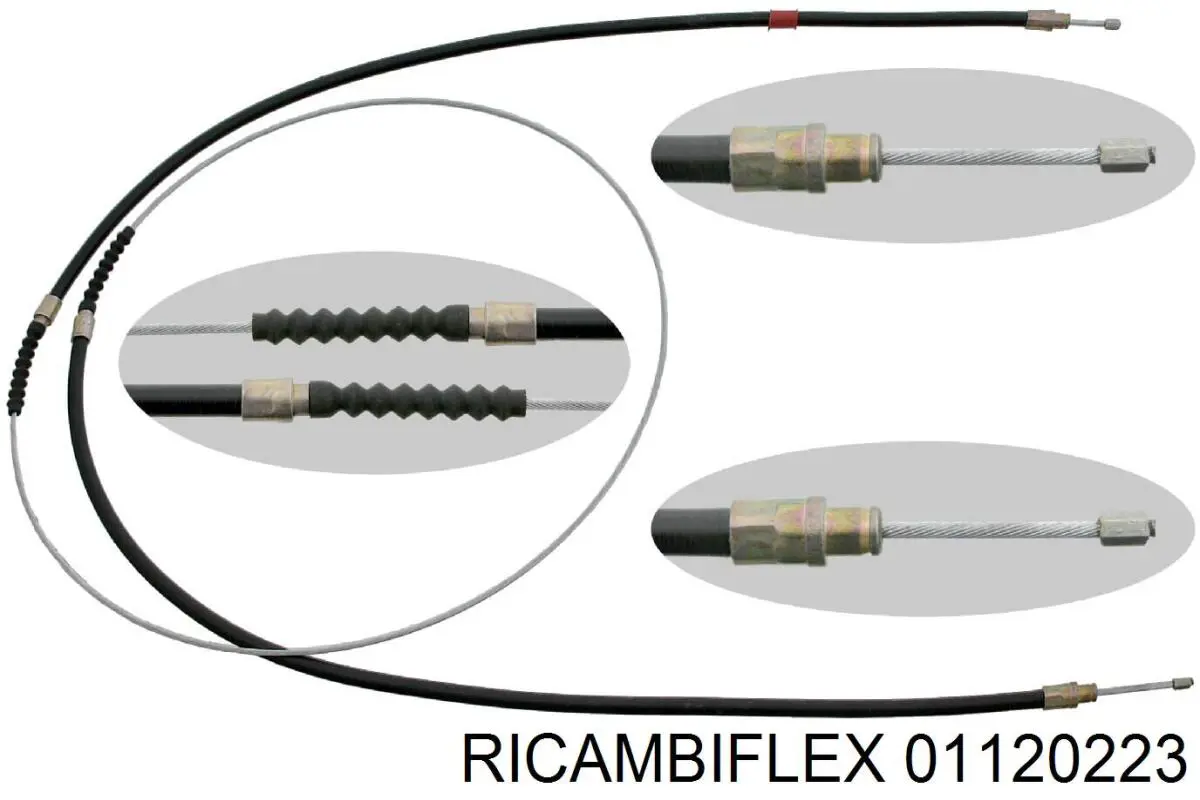 Задний трос ручника 01120223 Ricambiflex