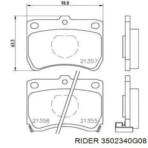 406536BW Fitshi Колодки тормозные дисковые комплект