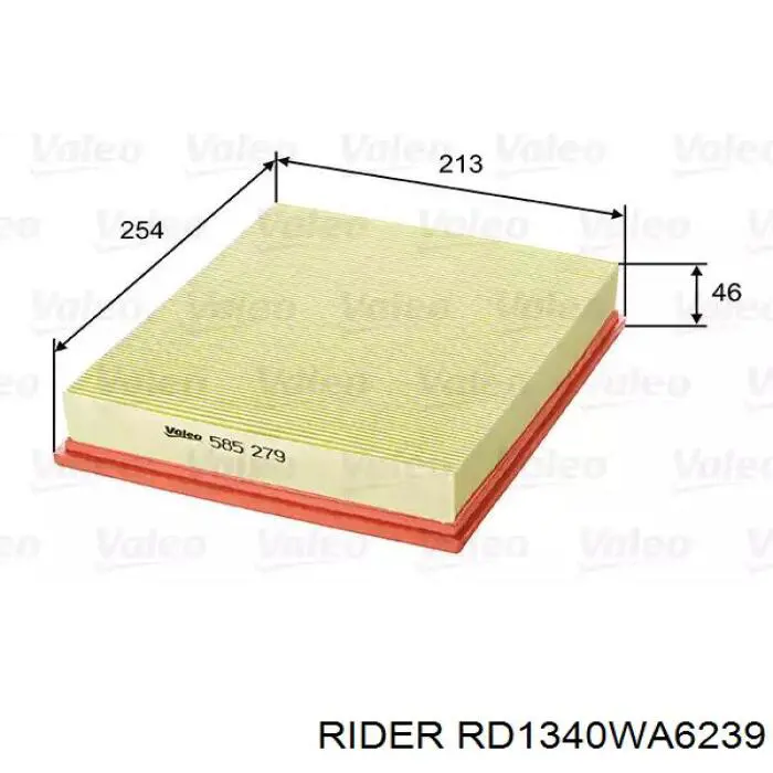 Элемент воздушного фильтра Rider RD1340WA6239 цена, от 3.24 USD