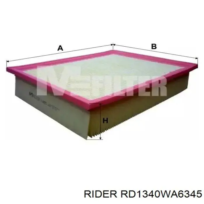 Воздушный фильтр RD1340WA6345 Rider