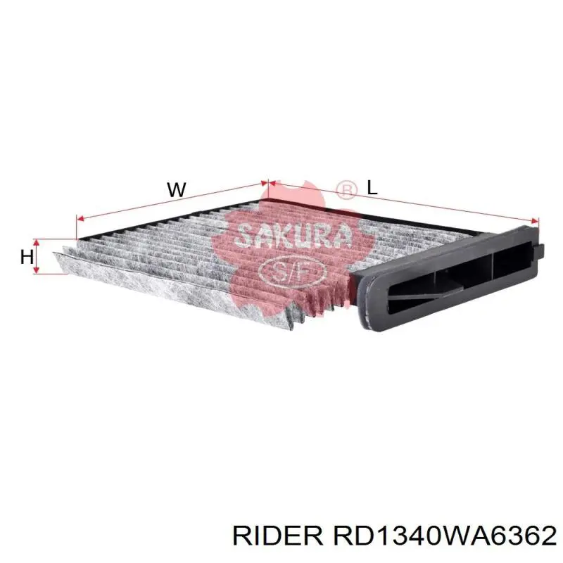 RD1340WA6362 Rider Filtro de ar