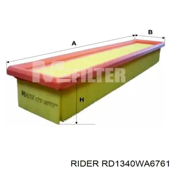 Автомобільний фільтр повітря RD1340WA6761 Rider