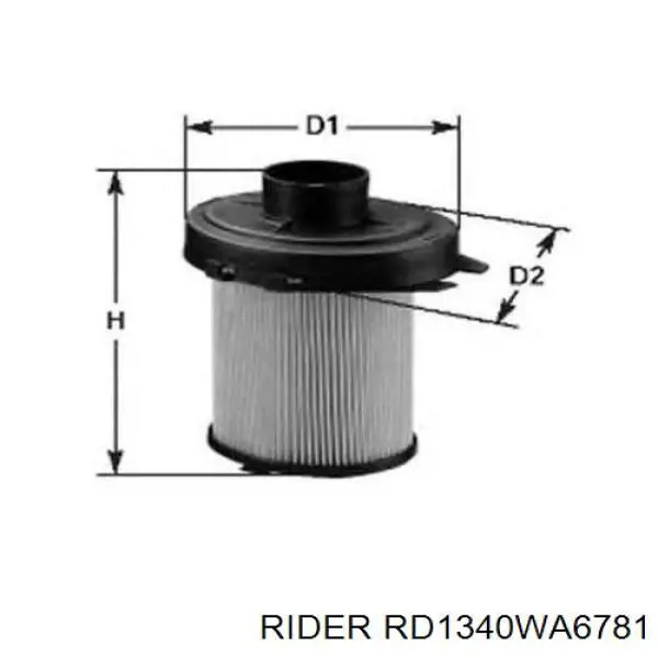Элемент воздушного фильтра Rider RD1340WA6781 цена, от 5.92 USD