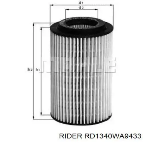Воздушный фильтр RD1340WA9433 Rider