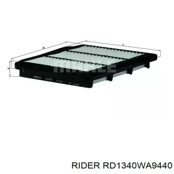 RD1340WA9440 Rider Воздушный фильтр двигателя