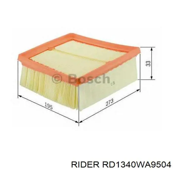 Элемент воздушного фильтра Rider RD1340WA9504 цена, от 10.84 USD