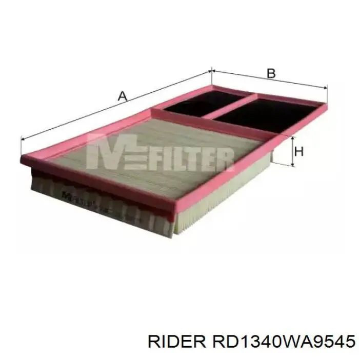 Filtro de aire RD1340WA9545 Rider