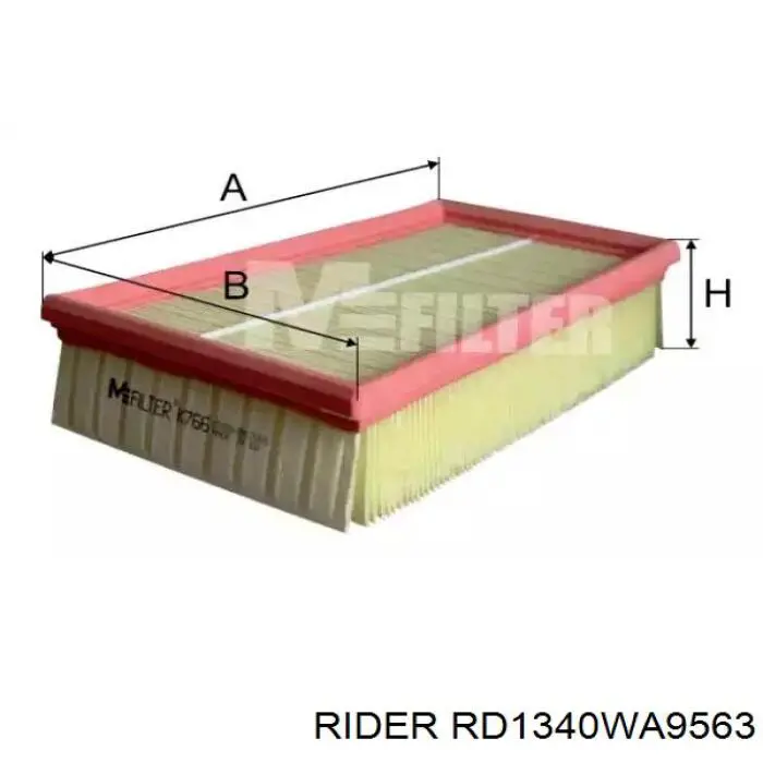 Воздушный фильтр RD1340WA9563 Rider