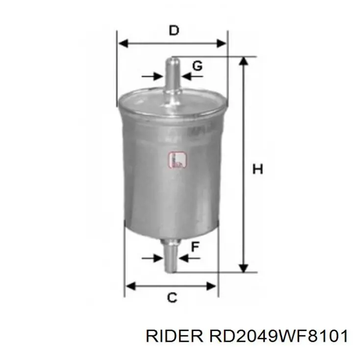 RD2049WF8101 Rider Фильтр топлива