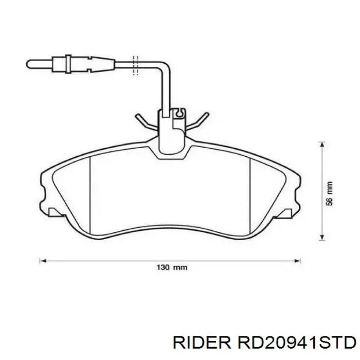 Передние тормозные колодки RD20941STD Rider