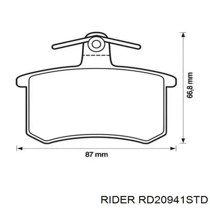 Колодки Rider RD20941STD цена, от 13.94 USD