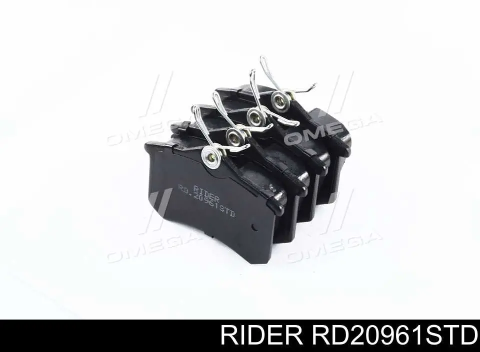 RD20961STD Rider колодки тормозные задние дисковые