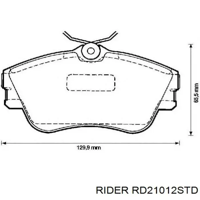Колодки Rider RD21012STD цена, от 10.15 USD