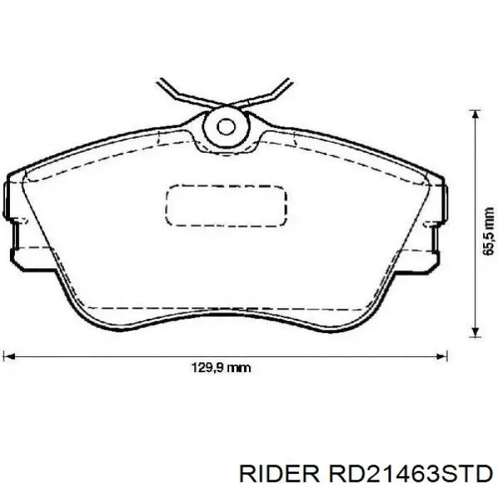Колодки Rider RD21463STD цена, от 7.87 USD