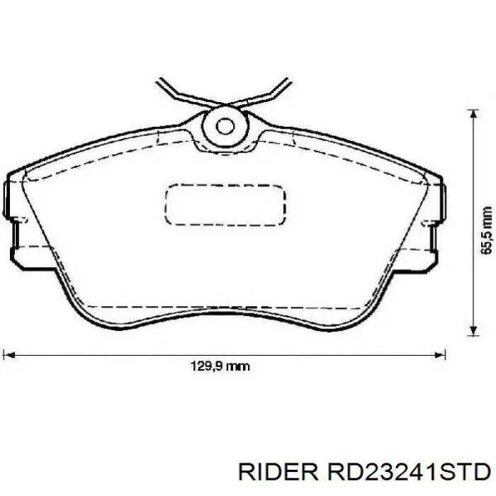 RD23241STD Rider Колодки передние