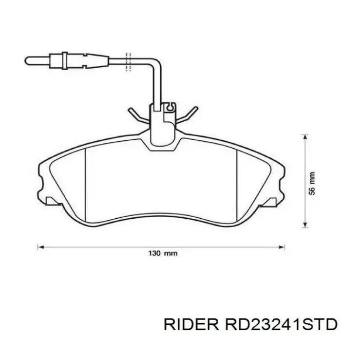 Колодки Rider RD23241STD цена, от 6.90 USD