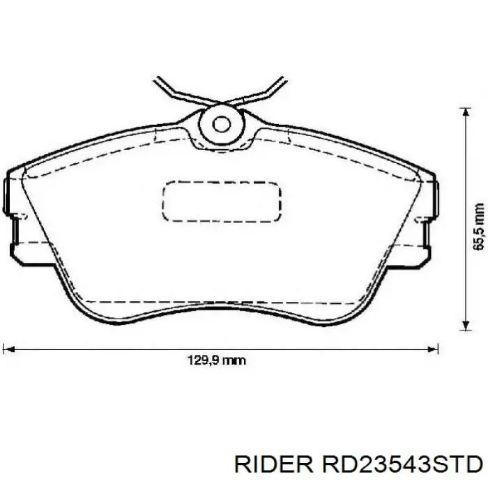 Задние тормозные колодки RD23543STD Rider