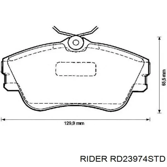 Колодки гальмівні передні, дискові RD23974STD Rider