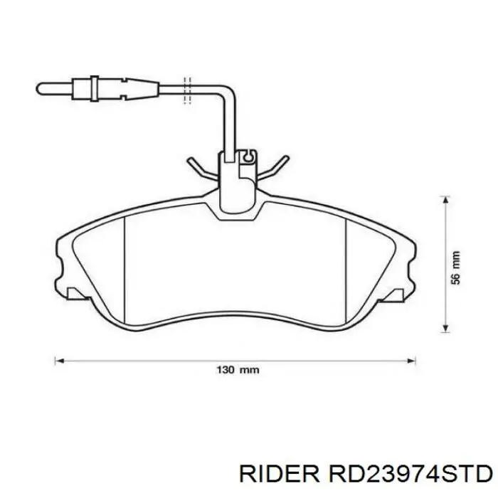 Колодки Rider RD23974STD цена, от 9.52 USD