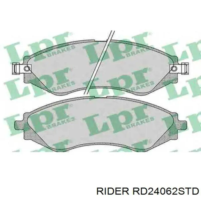 Pastillas de freno delanteras RD24062STD Rider