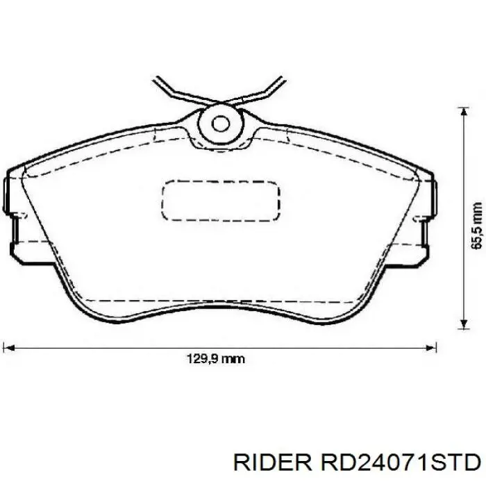 Задние тормозные колодки RD24071STD Rider