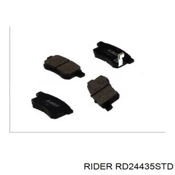 RD24435STD Rider Колодки тормозные дисковые комплект