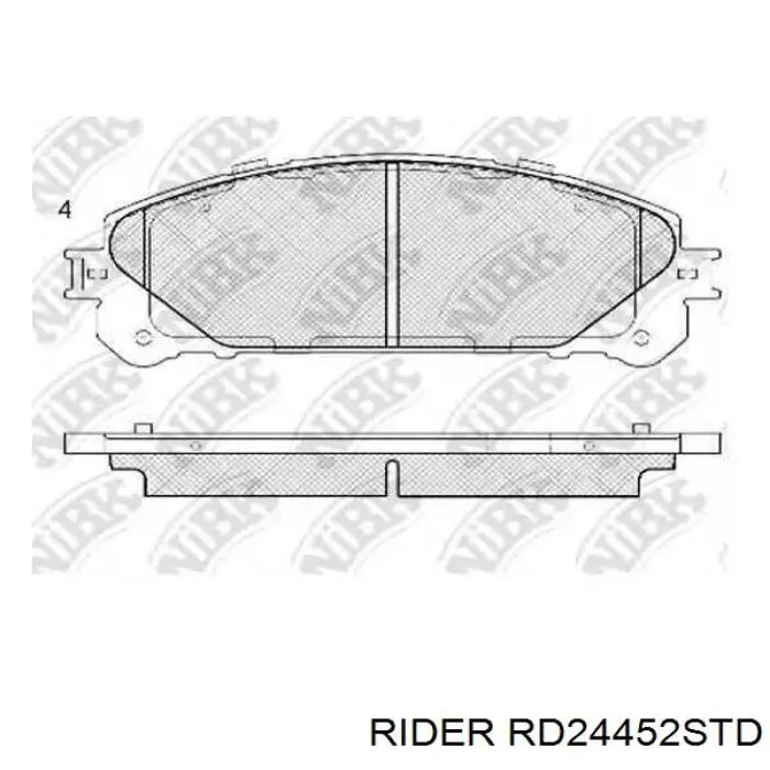 RD24452STD Rider Колодки передние