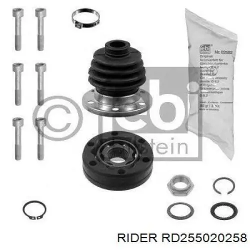 RD255020258 Rider ШРУС внутренний, передний